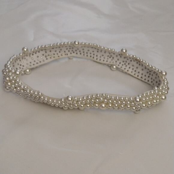 Felt Hat Pearl Decoration Adornment ONLY Stretch Over Hat - Picture 7 of 7